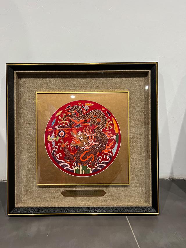 非遗传承人周双喜大师云锦龙腾盛世 许国胜珐琅彩一品当朝如意盘